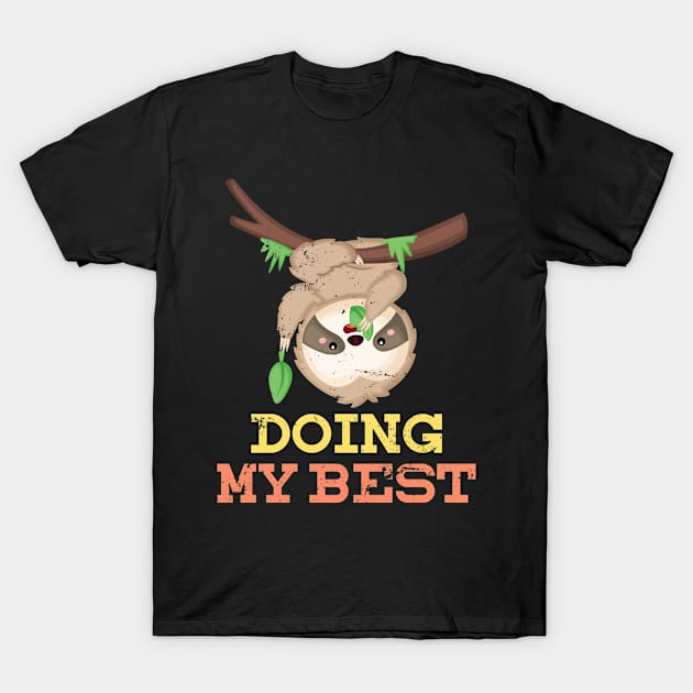 Funny Lazy Animal Gift Sloth T-Shirt by shirtsyoulike